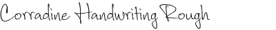 Corradine Handwriting Rough